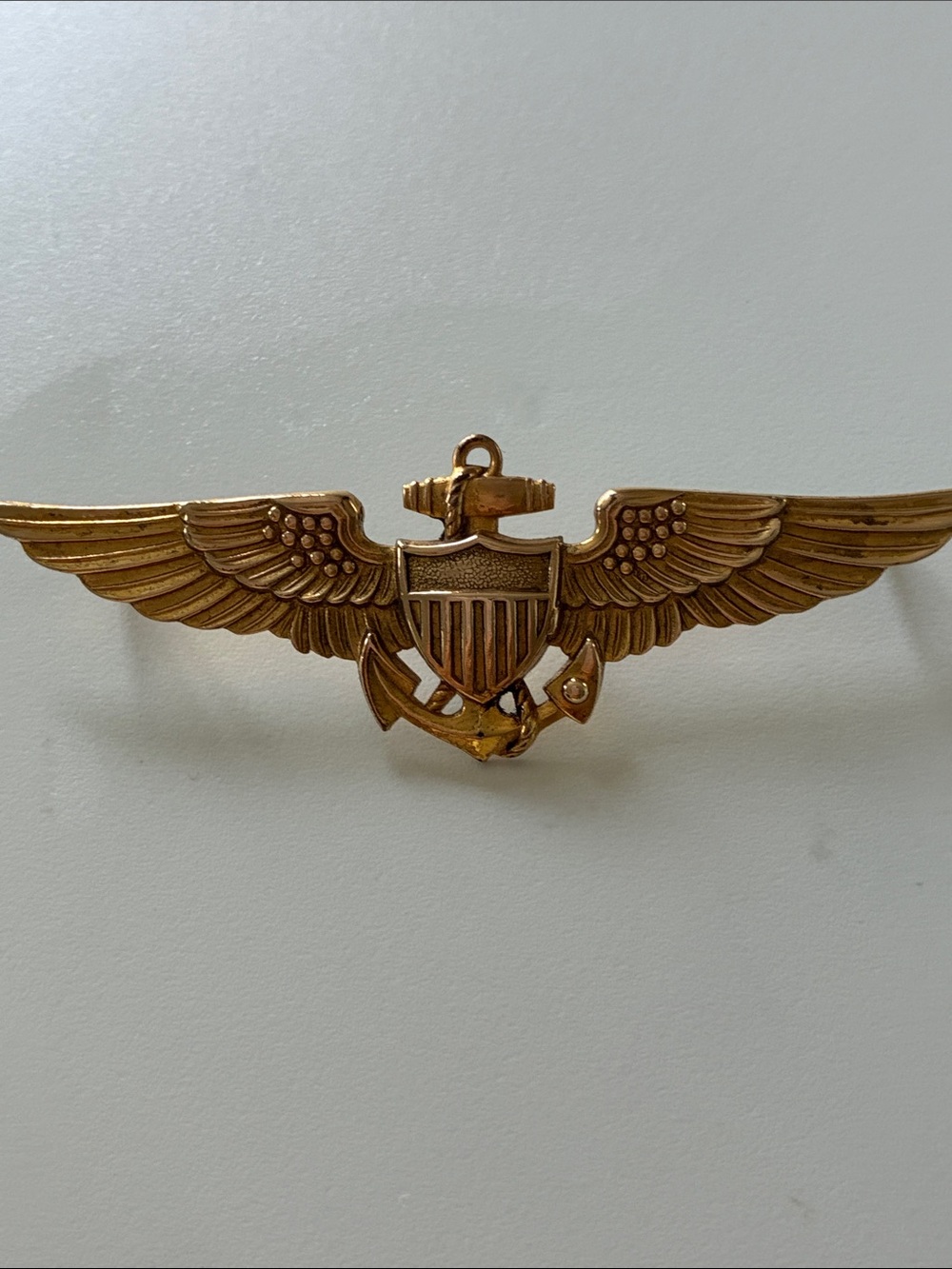 Vintage Gold Naval Aviator Wings Pin